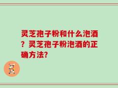 灵芝孢子粉和什么泡酒？灵芝孢子粉泡酒的正确方法？