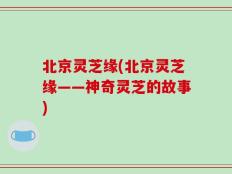 北京灵芝缘(北京灵芝缘——神奇灵芝的故事)