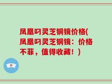 凤凰叼灵芝铜镜价格(凤凰叼灵芝铜镜：价格不菲，值得收藏！)