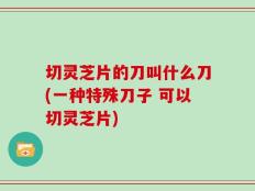 切灵芝片的刀叫什么刀(一种特殊刀子 可以切灵芝片)