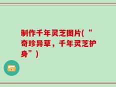 制作千年灵芝图片(“奇珍异草，千年灵芝护身”)
