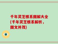 千年灵芝根系图解大全(千年灵芝根系解析，图文并茂)