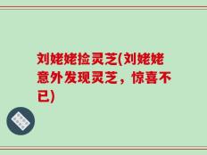 刘姥姥捡灵芝(刘姥姥意外发现灵芝，惊喜不已)