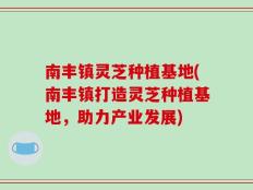 南丰镇灵芝种植基地(南丰镇打造灵芝种植基地，助力产业发展)