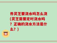 养灵芝要浇水吗怎么浇(灵芝需要定时浇水吗？正确的浇水方法是什么？)