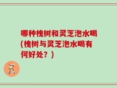 哪种槐树和灵芝泡水喝(槐树与灵芝泡水喝有何好处？)