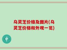乌灵芝价格及图片(乌灵芝价格和外观一览)