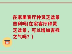 在家里客厅种灵芝盆景吉利吗(在家客厅种灵芝盆景，可以增加吉祥之气吗？)