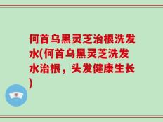 何首乌黑灵芝治根洗发水(何首乌黑灵芝洗发水治根，头发健康生长)