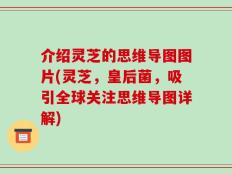 介绍灵芝的思维导图图片(灵芝，皇后菌，吸引全球关注思维导图详解)