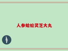 人参蛤蚧灵芝大丸