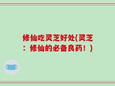 修仙吃灵芝好处(灵芝：修仙的必备良药！)
