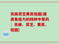 天麻灵芝黄芪桂圆(提高免疫力的四种中草药：天麻、灵芝、黄芪、桂圆)