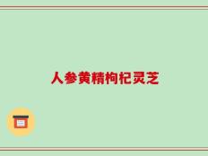 人参黄精枸杞灵芝
