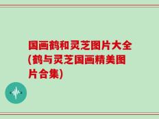 国画鹤和灵芝图片大全(鹤与灵芝国画精美图片合集)