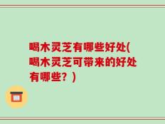 喝木灵芝有哪些好处(喝木灵芝可带来的好处有哪些？)