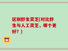 区别野生灵芝(对比野生与人工灵芝，哪个更好？)