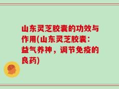山东灵芝胶囊的功效与作用(山东灵芝胶囊：益气养神，调节免疫的良药)