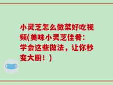小灵芝怎么做菜好吃视频(美味小灵芝佳肴：学会这些做法，让你秒变大厨！)