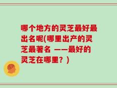 哪个地方的灵芝最好最出名呢(哪里出产的灵芝最著名 ——最好的灵芝在哪里？)
