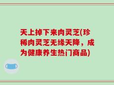 天上掉下来肉灵芝(珍稀肉灵芝无缘天降，成为健康养生热门商品)