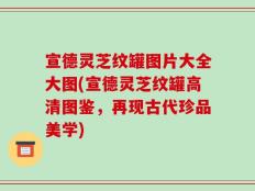 宣德灵芝纹罐图片大全大图(宣德灵芝纹罐高清图鉴，再现古代珍品美学)