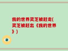 我的世界灵芝被赶走(灵芝被赶出《我的世界》)