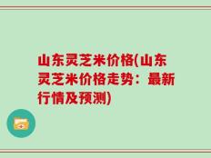 山东灵芝米价格(山东灵芝米价格走势：最新行情及预测)