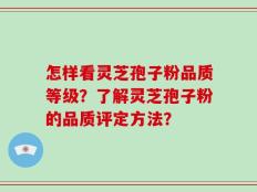 怎样看灵芝孢子粉品质等级？了解灵芝孢子粉的品质评定方法？