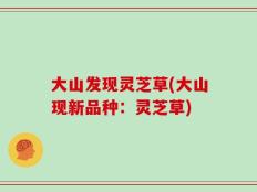 大山发现灵芝草(大山现新品种：灵芝草)