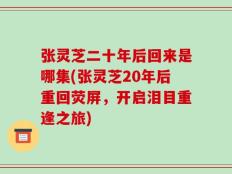 张灵芝二十年后回来是哪集(张灵芝20年后重回荧屏，开启泪目重逢之旅)