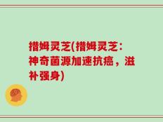 措姆灵芝(措姆灵芝：神奇菌源加速抗癌，滋补强身)