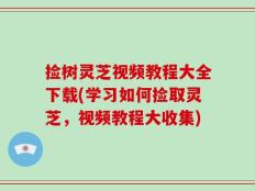 捡树灵芝视频教程大全下载(学习如何捡取灵芝，视频教程大收集)