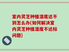 室内灵芝种植湿度达不到怎么办(如何解决室内灵芝种植湿度不达标问题)