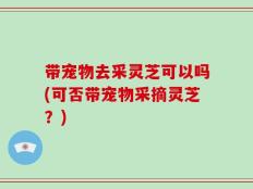带宠物去采灵芝可以吗(可否带宠物采摘灵芝？)