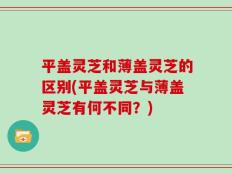 平盖灵芝和薄盖灵芝的区别(平盖灵芝与薄盖灵芝有何不同？)