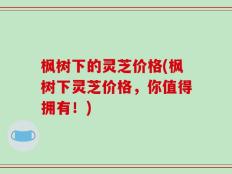 枫树下的灵芝价格(枫树下灵芝价格，你值得拥有！)