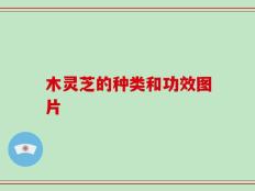 木灵芝的种类和功效图片
