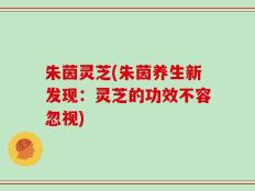 朱茵灵芝(朱茵养生新发现：灵芝的功效不容忽视)