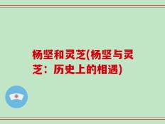 杨坚和灵芝(杨坚与灵芝：历史上的相遇)
