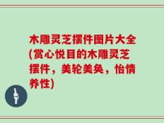 木雕灵芝摆件图片大全(赏心悦目的木雕灵芝摆件，美轮美奂，怡情养性)
