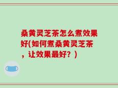 桑黄灵芝茶怎么煮效果好(如何煮桑黄灵芝茶，让效果最好？)