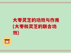 大枣灵芝的功效与作用(大枣和灵芝的联合功效)