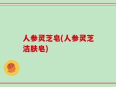 人参灵芝皂(人参灵芝洁肤皂)