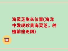 海灵芝生长位置(海洋中发现珍贵海灵芝，种植前途无限)