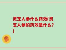 灵芝人参什么药效(灵芝人参的药效是什么？)