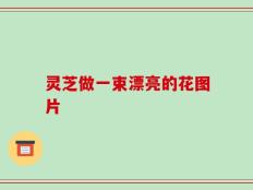 灵芝做一束漂亮的花图片