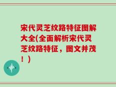 宋代灵芝纹路特征图解大全(全面解析宋代灵芝纹路特征，图文并茂！)