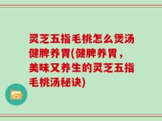 灵芝五指毛桃怎么煲汤健脾养胃(健脾养胃，美味又养生的灵芝五指毛桃汤秘诀)