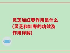 灵芝加红枣作用是什么(灵芝和红枣的功效及作用详解)
